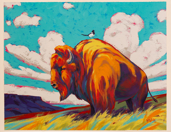 BISON AND THE MAGPIE