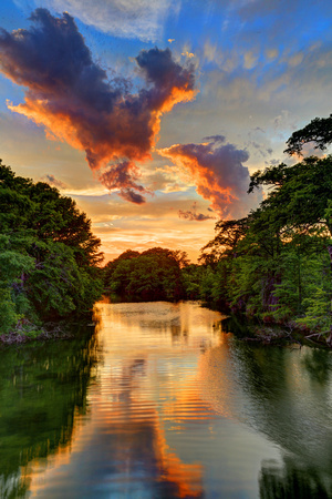 GUADALUPE RIVER SUNSET